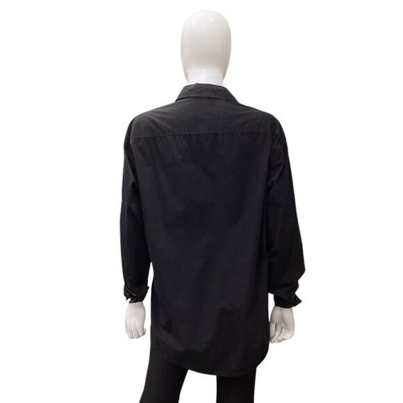 CHANEL Uniform Women’s Button Down Size S Long Sleeve Black - Picture 3 of 3
